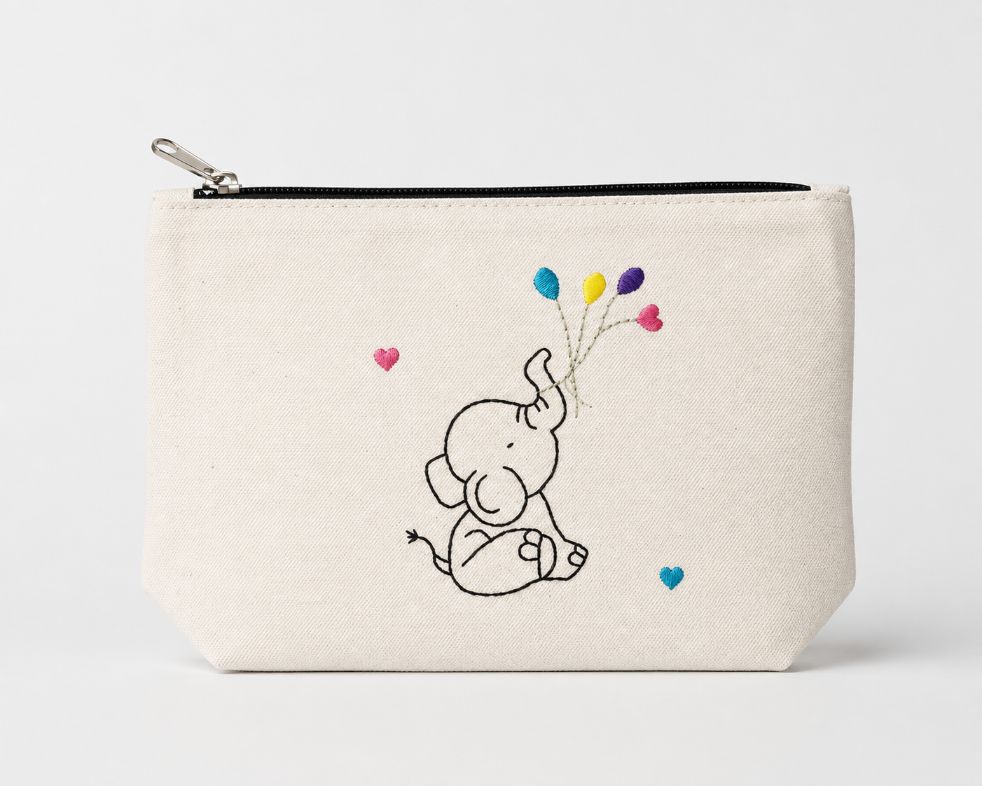 Canvas hand embroidered pouches